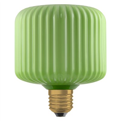 DECOR LED LAMP IN COLOURED GLASS IN COLOURED GLASS SQUARE GREEN