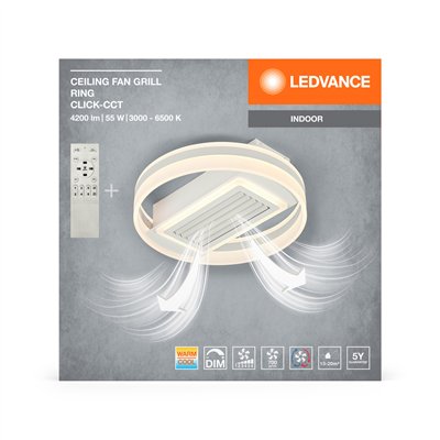 Ceiling fan grill Ring 55W CCT White
