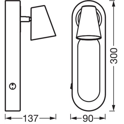 DECOR SPOT NEPTUNE WHITE 1 Spot