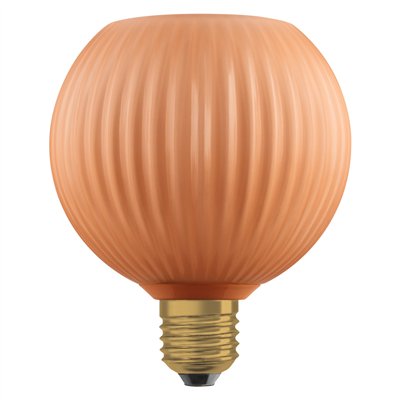 DECOR LED LAMP IN COLOURED GLASS IN COLOURED GLASS GLOBE ORANGE