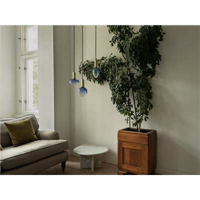 DECOR LED LAMP IN CRACKED GLASS  IN CRACKED GLASS FLATTENED BLUE