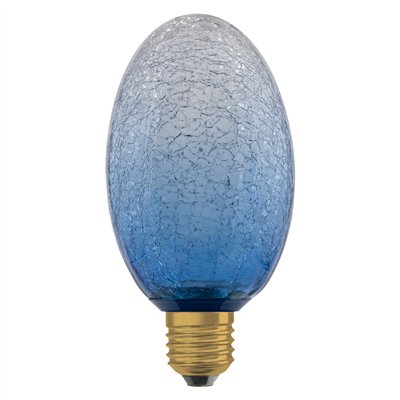 DECOR LED LAMP IN CRACKED GLASS  IN CRACKED GLASS LONG BLUE 