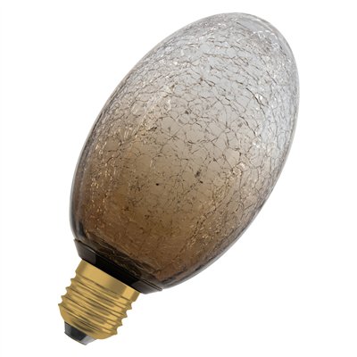DECOR LED LAMP IN CRACKED GLASS  IN CRACKED GLASS LONG BROWN