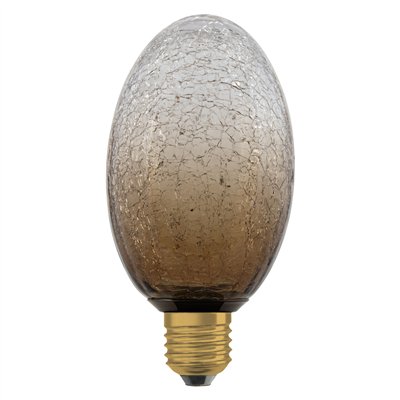 DECOR LED LAMP IN CRACKED GLASS  IN CRACKED GLASS LONG BROWN