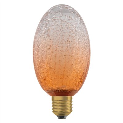 DECOR LED LAMP IN CRACKED GLASS  IN CRACKED GLASS LONG ORANGE