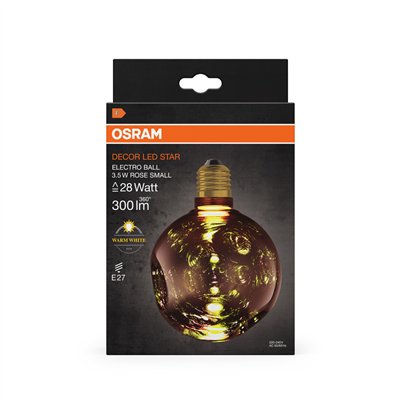 DECOR LED LAMP IN ELECTRO GLASS IN ELECTRO GLASS SMALL ROSE