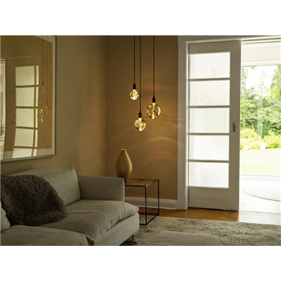 DECOR LED LAMP IN ELECTRO GLASS IN ELECTRO GLASS SMALL GOLD