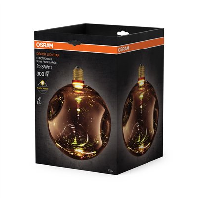 DECOR LED LAMP IN ELECTRO GLASS IN ELECTRO GLASS LARGE ROSE