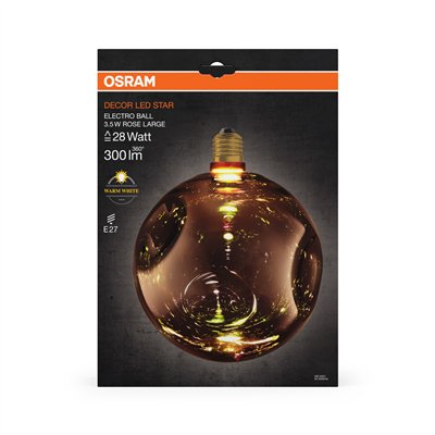 DECOR LED LAMP IN ELECTRO GLASS IN ELECTRO GLASS LARGE ROSE