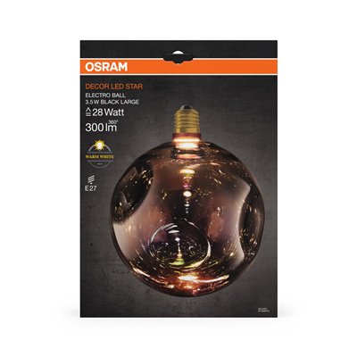 DECOR LED LAMP IN ELECTRO GLASS IN ELECTRO GLASS LARGE BLACK