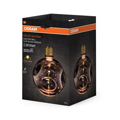 DECOR LED LAMP IN ELECTRO GLASS IN ELECTRO GLASS MEDIUM BLACK