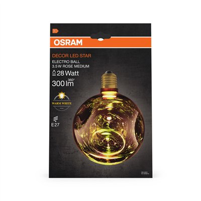 DECOR LED LAMP IN ELECTRO GLASS IN ELECTRO GLASS MEDIUM ROSE