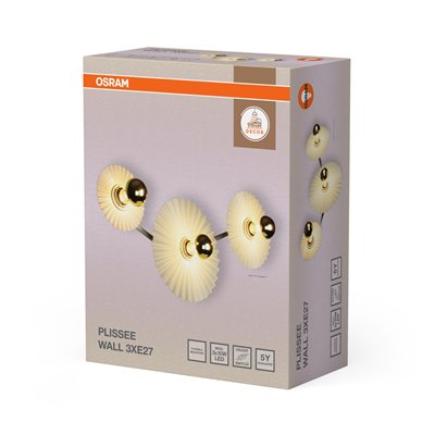 Decor Plisse 3 x E27 Beige