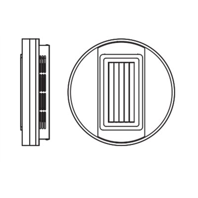 Ceiling fan grill Ring 55W CCT White