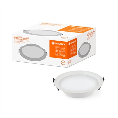 DOWNLIGHT ALU 200 25 W 4000 K IP44/IP20 WT