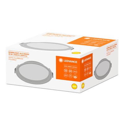DOWNLIGHT ALU 200 35 W 3000 K IP44/IP20 WT