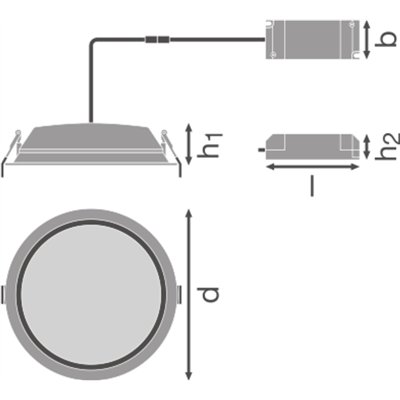 DOWNLIGHT ALU 200 35 W 3000 K IP44/IP20 WT