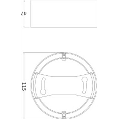DOWNLIGHT IP44 GEN2 DN 115 8W 840 920LM BK