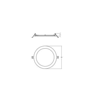 DOWNLIGHT SLIM ALU D175 V 16W ML 83040 WT