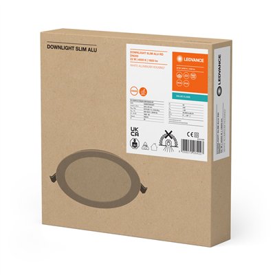 DOWNLIGHT SLIM ALU GEN 1 205 22 W 4000 K WT