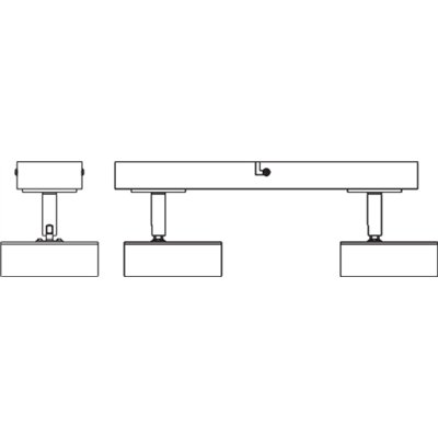 DECOR SPOT PLUTO BLACK 2 Spot