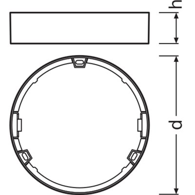 DOWNLIGHT SLIM ROUND FRAME 155 WT