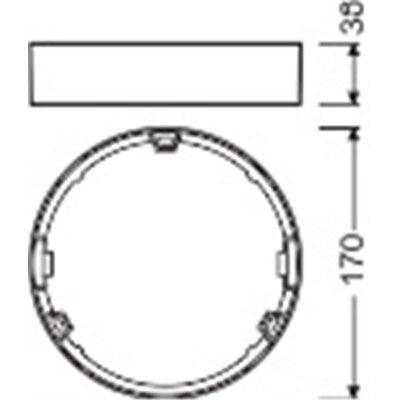 DOWNLIGHT SLIM ROUND FRAME 155 WT