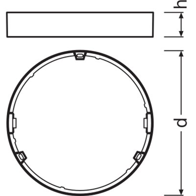 DOWNLIGHT SLIM ROUND FRAME 210 WT