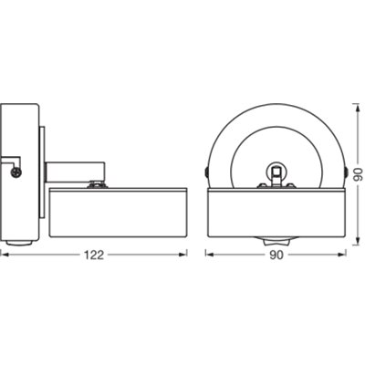 DECOR SPOT PLUTO BLACK 1 Spot