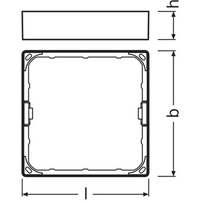 DOWNLIGHT SLIM SQUARE FRAME  155 WT