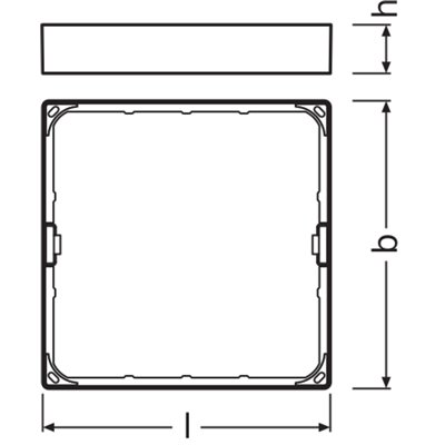 DOWNLIGHT SLIM SQUARE FRAME  210 WT