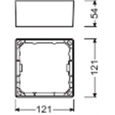 DOWNLIGHT SLIM SQUARE FRAME  105 WT