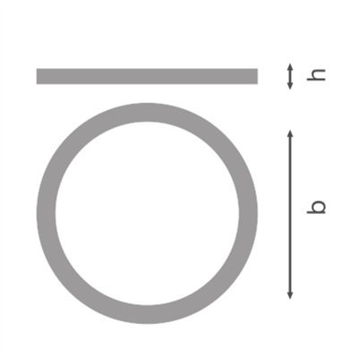 DOWNLIGHT UNIVERSAL RINGS RING D300 BN