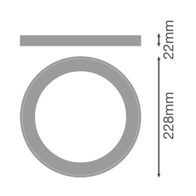 DOWNLIGHT UNIVERSAL RINGS RING D200 BK