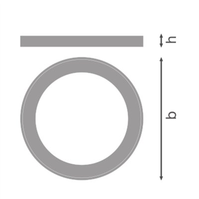 DOWNLIGHT UNIVERSAL RINGS RING D200 BN