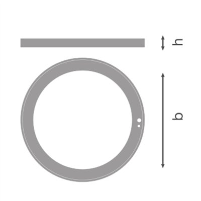 DOWNLIGHT UNIVERSAL RINGS SN RING D300 BN