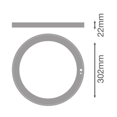 DOWNLIGHT UNIVERSAL RINGS SN RING D300 BN