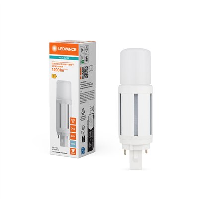DULUX LED D VT EM & AC MAINS VALUE 9.5W 865 G24D