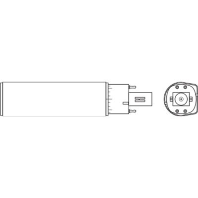 DULUX LED D/E HF & AC MAINS VALUE 7W 865 G24Q-2