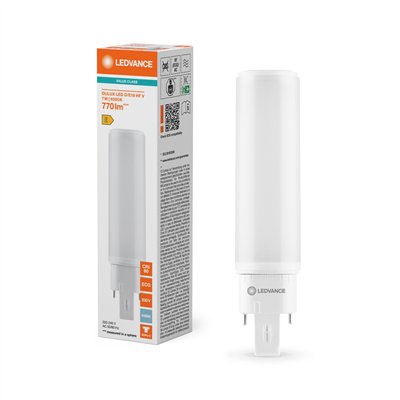 DULUX LED D/E HF & AC MAINS VALUE 7W 865 G24Q-2