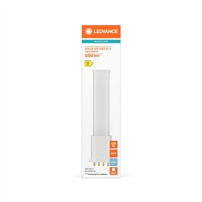DULUX LED S/E AC MAINS VALUE 4W 865 2G7