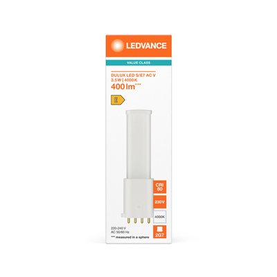 DULUX LED S/E AC MAINS VALUE 3.5W 840 2G7