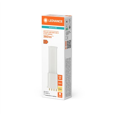 DULUX LED S/E AC MAINS VALUE 3.5W 830 2G7