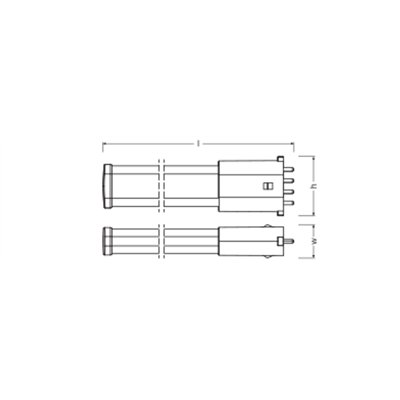 DULUX LED S/E AC MAINS VALUE 6W 840 2G7