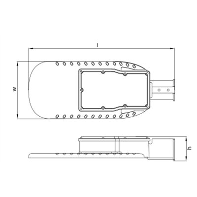 ECO AREA HIGH POWER SPD 120W 827 IP66 GY