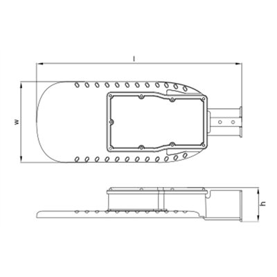 ECO AREA HIGH POWER SPD 150W 840 IP66 GY