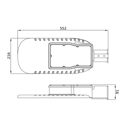 ECO AREA HIGH POWER SPD 90W 865 IP66 GY