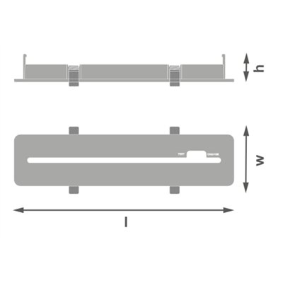 EMERGENCY EXIT SIGN ACCESSORIES RECESSED KIT