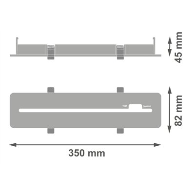 EMERGENCY EXIT SIGN ACCESSORIES RECESSED KIT