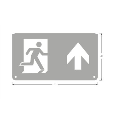 EMERGENCY EXIT SIGN PICTOGRAMS PICTO UP